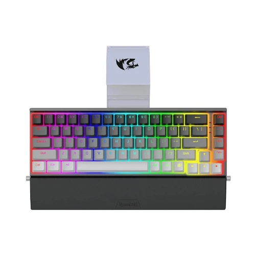 REDRAGON K641G GW RGB, SHACO PRO, 65%, Red Switches, Mixed Black, 3 modes