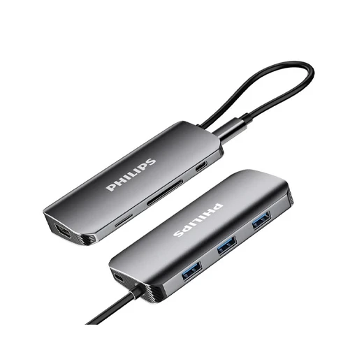 Philips SWR1602C/93 - USB-C hub 5 In 1 - Silver