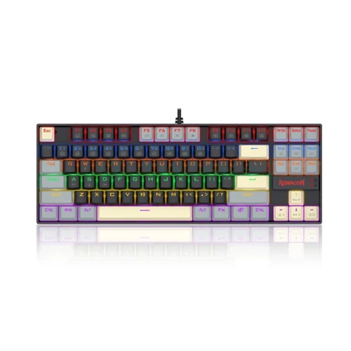 Redragon K552LGY Kumara , 80% , mixed LGY , Red switches , Wired
