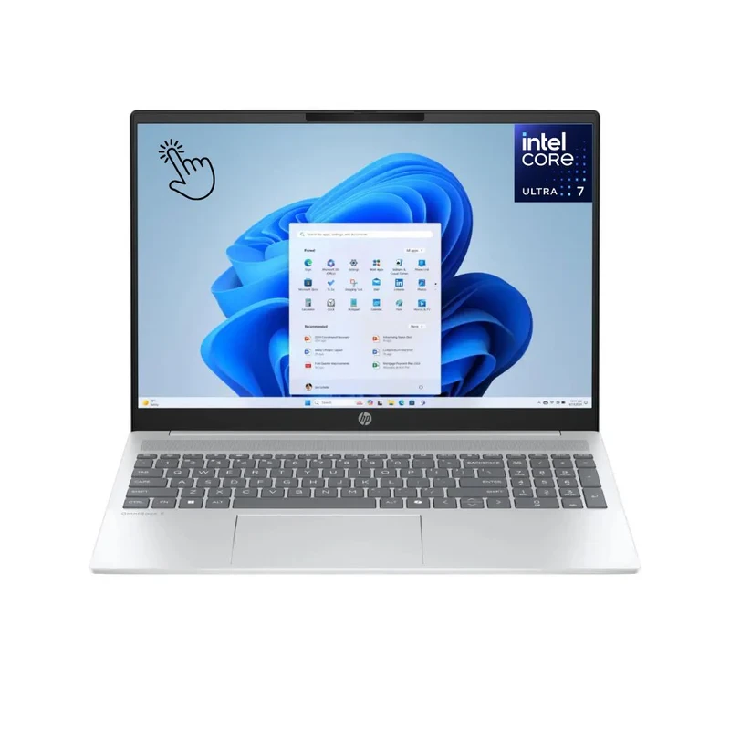 HP OmniBook 5 16-AF1017WM - Core Ultra 7 255U - 16GB LPDDR5X RAM - 1TB SSD  - Intel Graphics - 16 Inch WUXGA IPS Touch Screen - Windows 11 - Silver