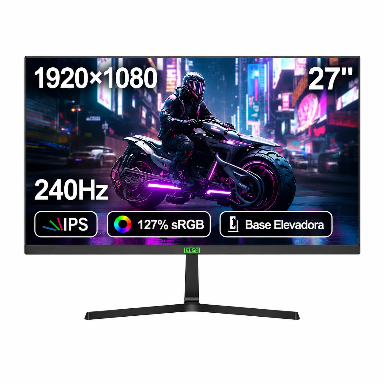 ELSA EA271S PRO Gaming Monitor 27-inch - FHD - FAST IPS - 280Hz - 1MS