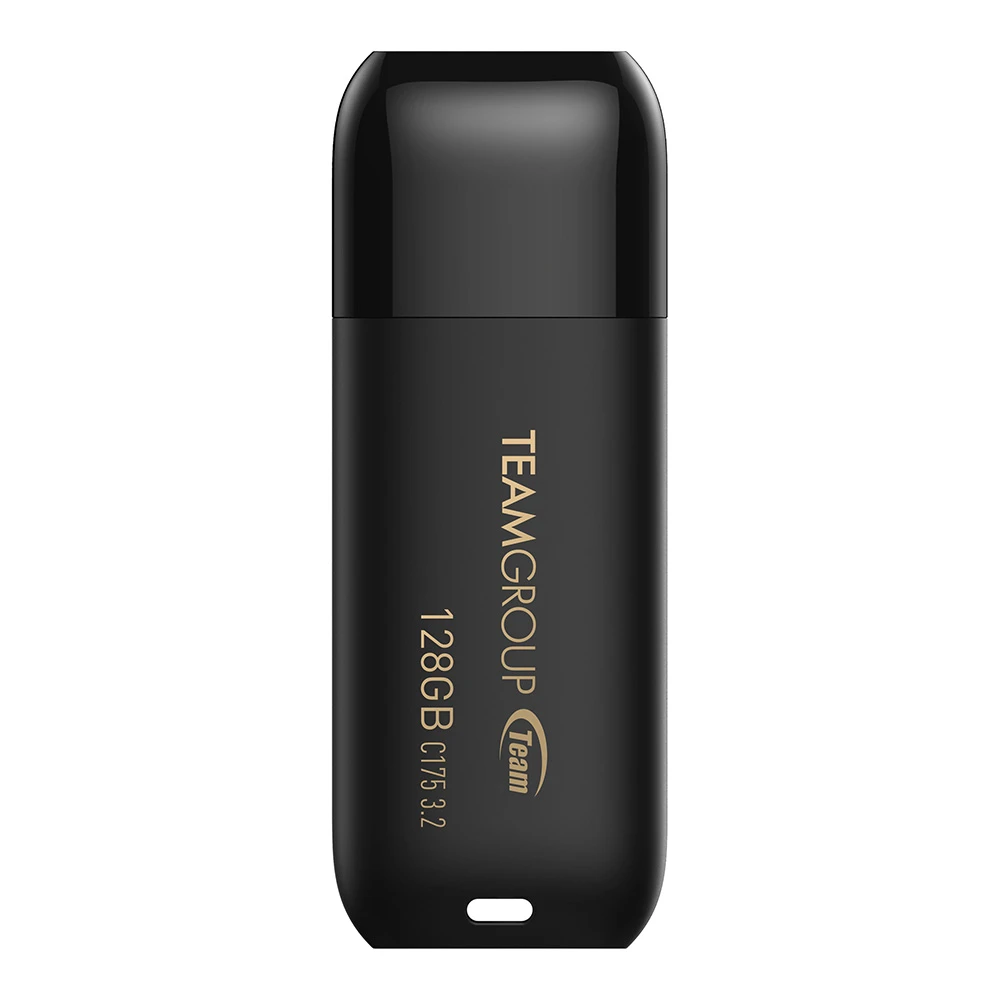 TEAMGROUP C175 128GB USB 3.2 Gen1 (USB 3.1/3.0) Read 100MB/s Flash Thumb Drive, Memory Stick Compatible with Computer/Laptop Matte Black