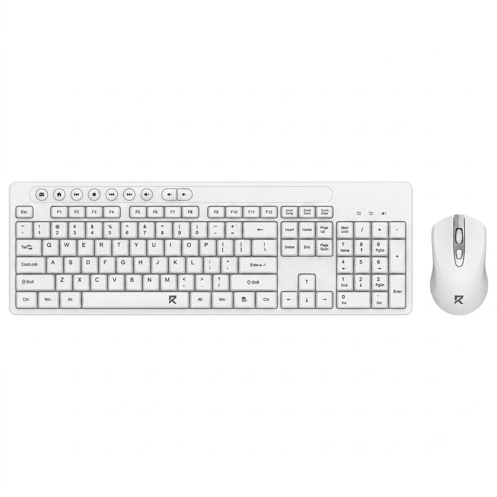Redragon 2.4GHz Wireless Mouse & Keyboard Combo BS-7094, Ergonomic & Power-Efficient, Anti-Ghosting Keys,  Adjustable DPI Optical Mouse, Spill-Resistant Keyboard, USB dongle Connectivity