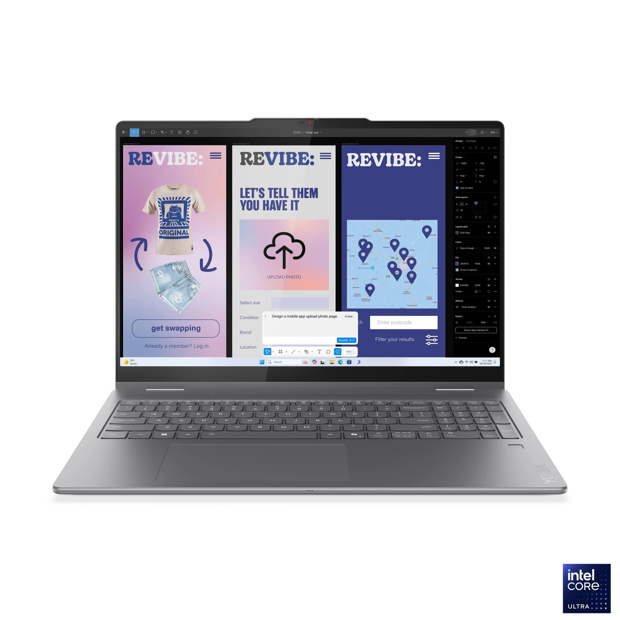 Lenovo - Yoga 7 2-in-1 16ILL10 Core Ultra 7 256V - 16GB 16GB Soldered LPDDR5X-8533Mhz - 512GB Storage - 16" WUXGA (1920x1200) IPS Anti-fingerprint, Glass, Touch Screen - Copilot+ PC - Luna Grey